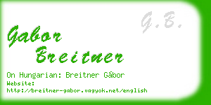 gabor breitner business card